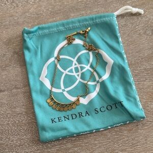 EUC Kendra Scott Vintage Gold Sydney Necklace